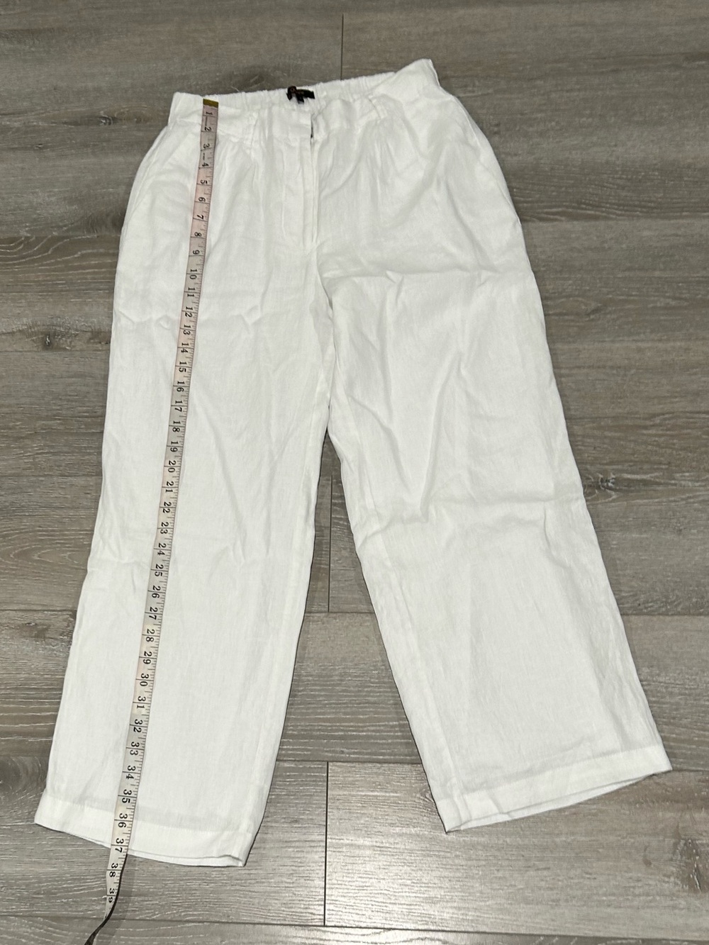 Quince White Linen Trousers for Women Size 4 - Picture 6 of 9